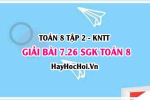 Bài 7.26 SGK Toán 8 Tập 2 Kết nối tri thức